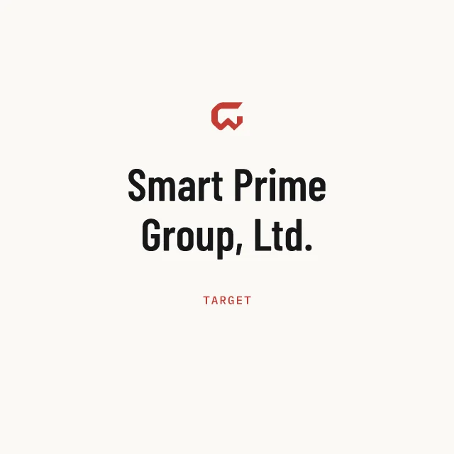 Target: Smart Prime Group, Ltd.