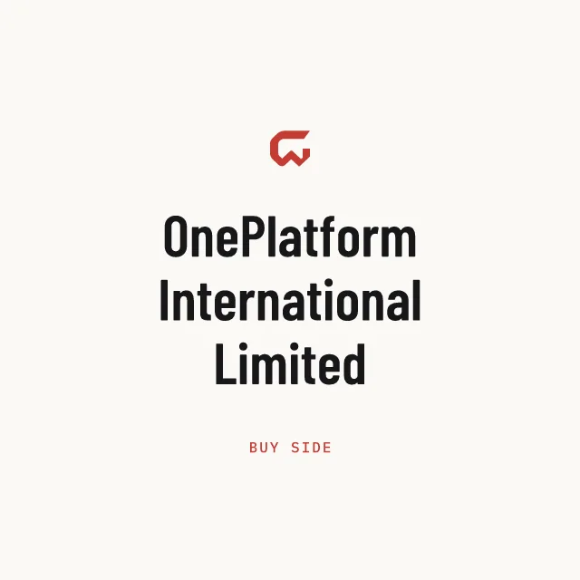 Buy side: OnePlatform International Limited