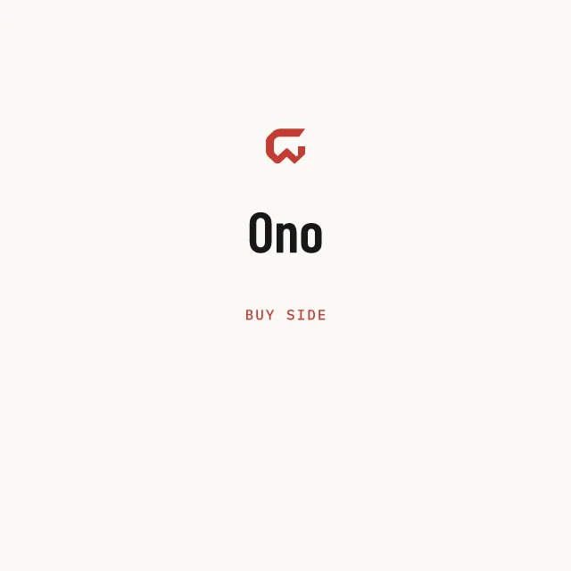 Buy side: Ono