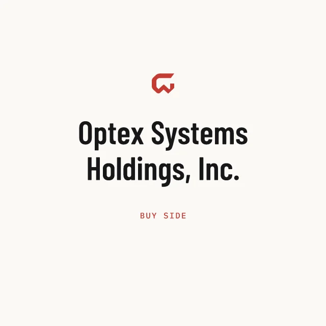 Buy side: Optex Systems Holdings, Inc.