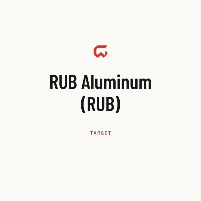 Target: RUB Aluminum (RUB)