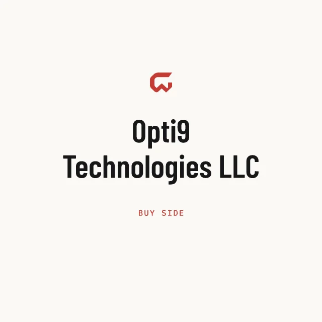 Buy side: Opti9 Technologies LLC