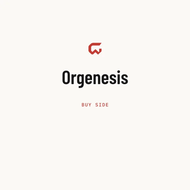 Buy side: Orgenesis