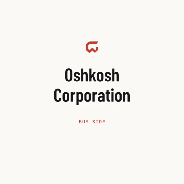 Buy side: Oshkosh Corporation