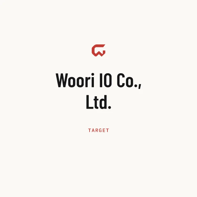 Target: Woori IO Co., Ltd.