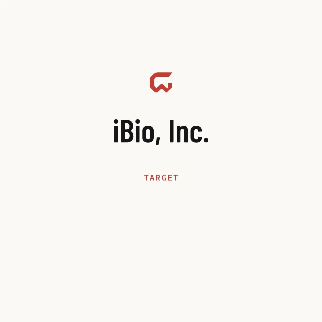 Target: iBio, Inc.