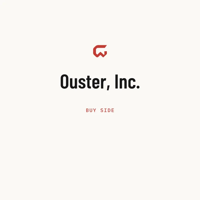 Buy side: Ouster, Inc.