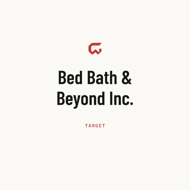 Target: Bed Bath & Beyond Inc.