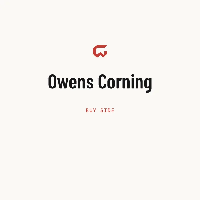 Buy side: Owens Corning
