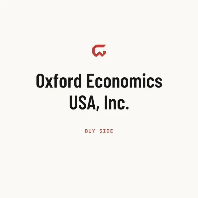 Buy side: Oxford Economics USA, Inc.