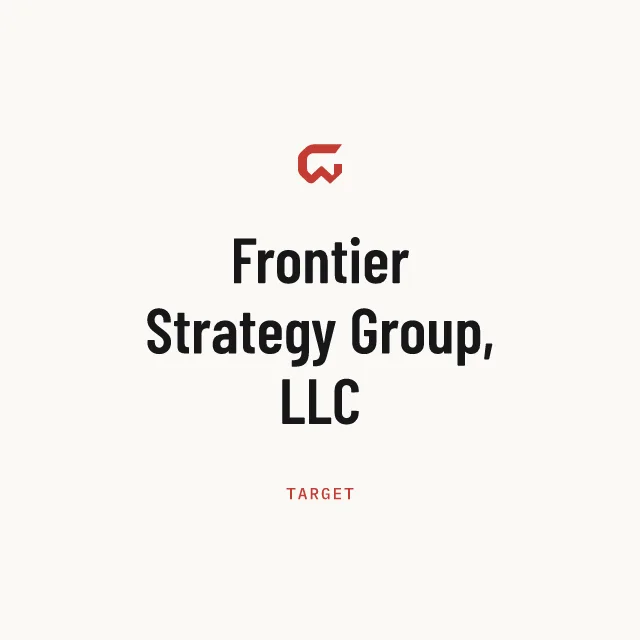 Target: Frontier Strategy Group, LLC