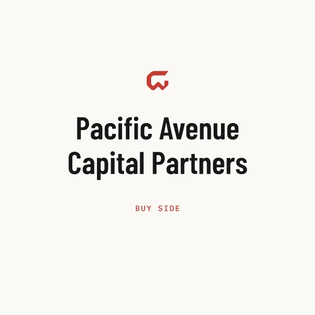 Buy side: Pacific Avenue Capital Partners
