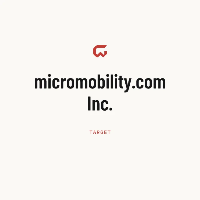 Target: micromobility.com Inc.