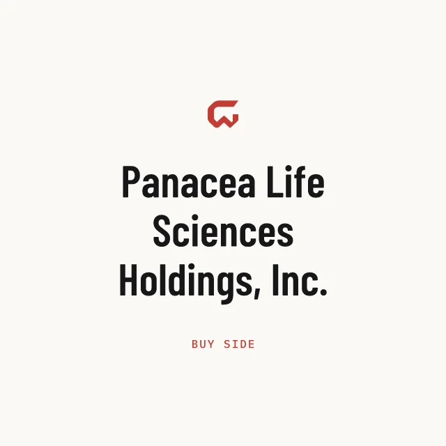 Buy side: Panacea Life Sciences Holdings, Inc.