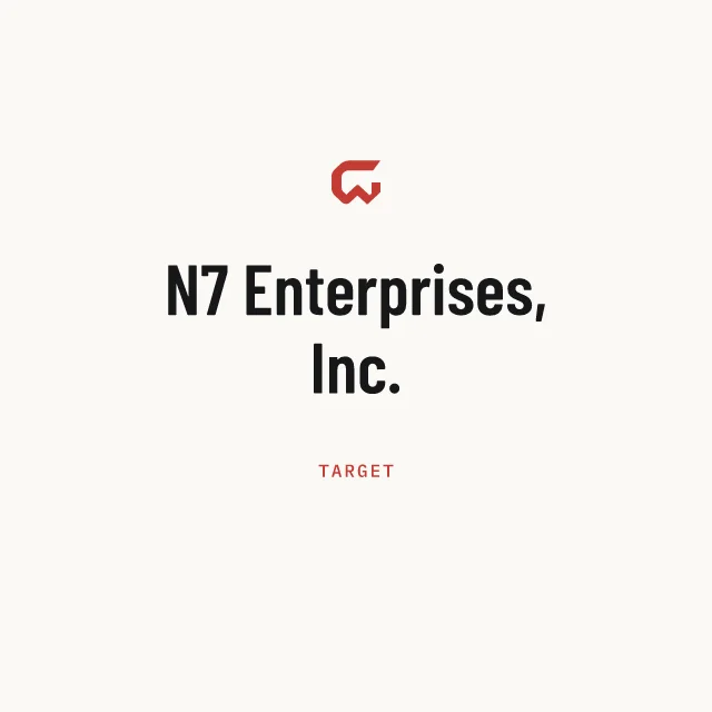 Target: N7 Enterprises, Inc.
