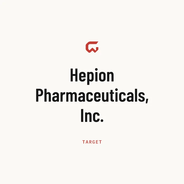 Target: Hepion Pharmaceuticals, Inc.