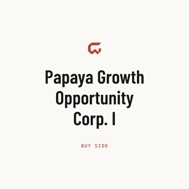 Buy side: Papaya Growth Opportunity Corp. I