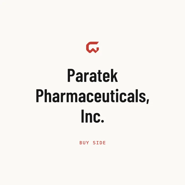 Buy side: Paratek Pharmaceuticals, Inc.