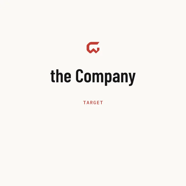 Target: the Company