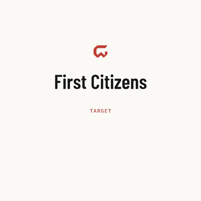 Target: First Citizens