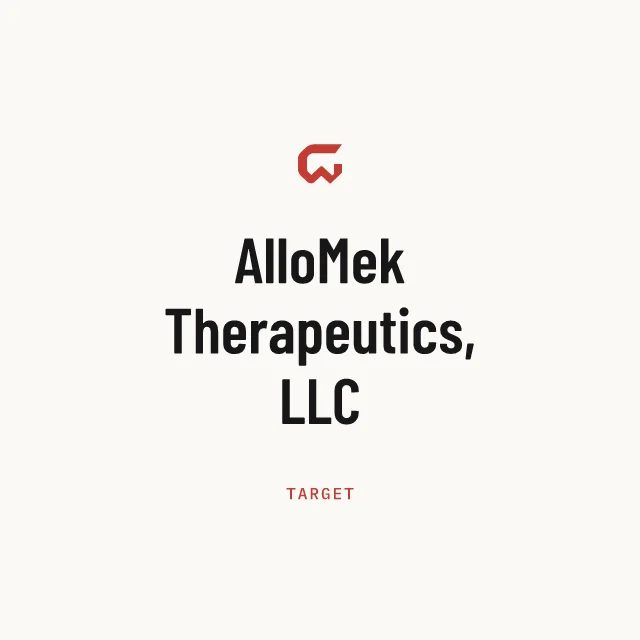 Target: AlloMek Therapeutics, LLC