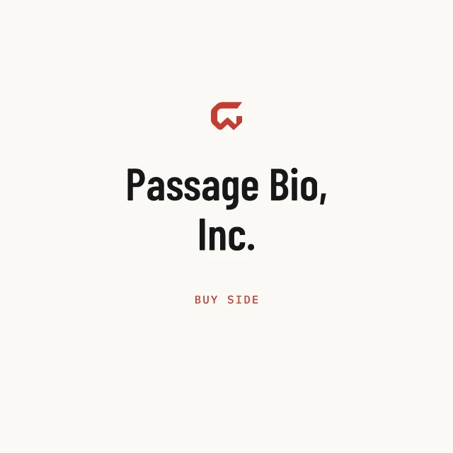 Buy side: Passage Bio, Inc.