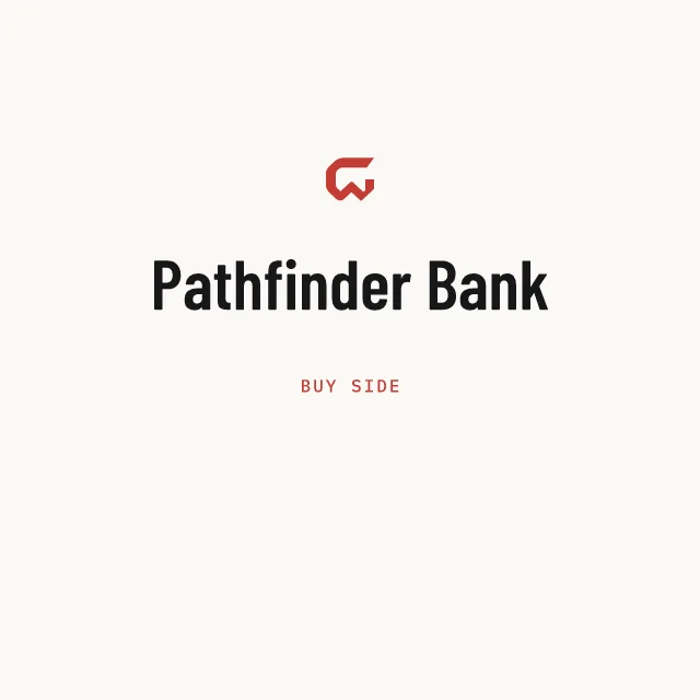 Buy side: Pathfinder Bank