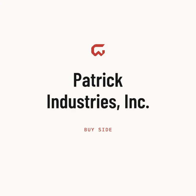 Buy side: Patrick Industries, Inc.