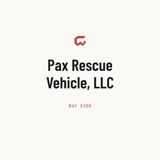 Buy side: Pax Rescue Vehicle, LLC