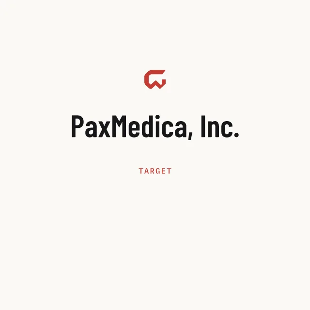 Target: PaxMedica, Inc.