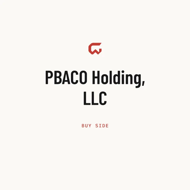 Buy side: PBACO Holding, LLC