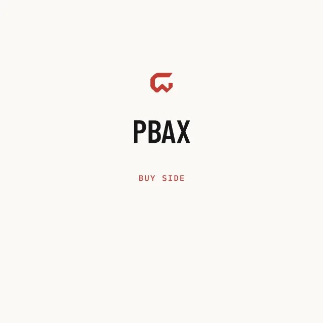 Buy side: PBAX