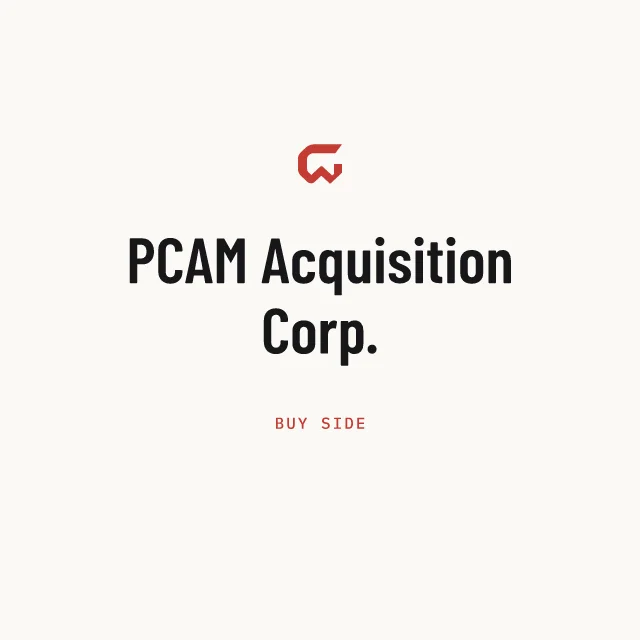 Buy side: PCAM Acquisition Corp.