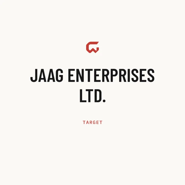 Target: JAAG ENTERPRISES LTD.
