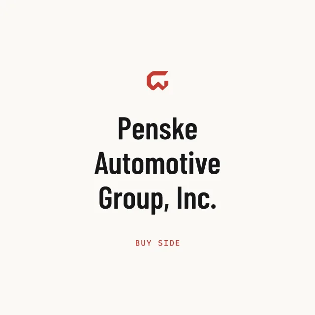 Buy side: Penske Automotive Group, Inc.