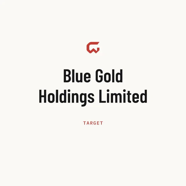 Target: Blue Gold Holdings Limited
