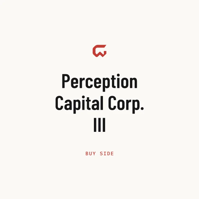Buy side: Perception Capital Corp. III