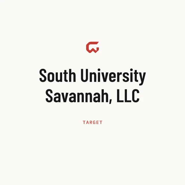 Target: South University Savannah, LLC