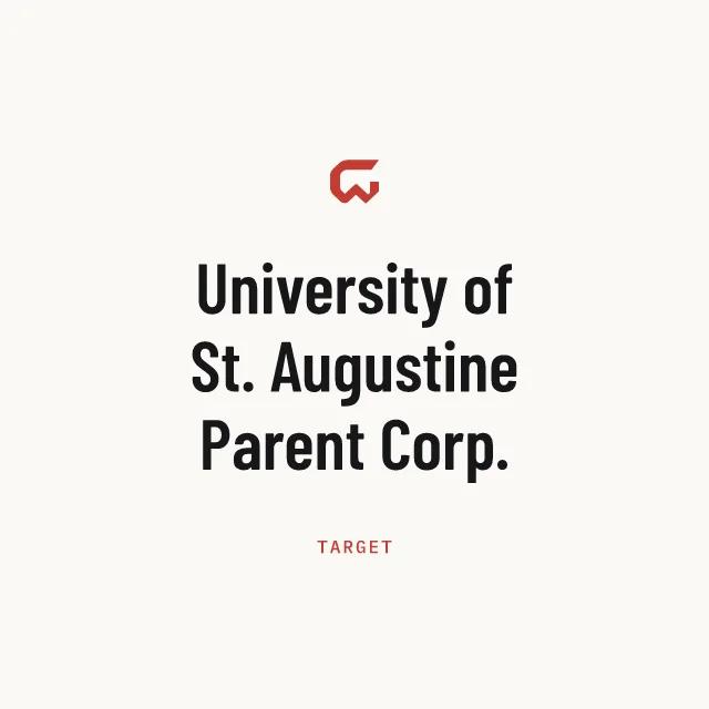 Target: University of St. Augustine Parent Corp.