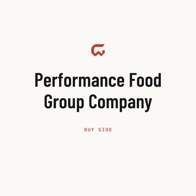 Buy side: Performance Food Group Company