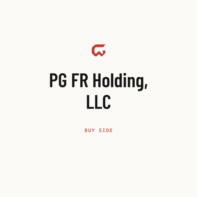 Buy side: PG FR Holding, LLC