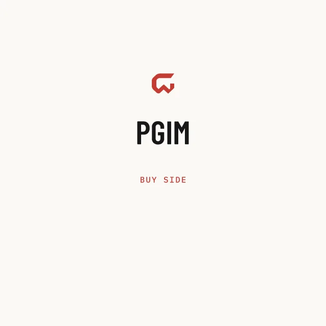 Buy side: PGIM