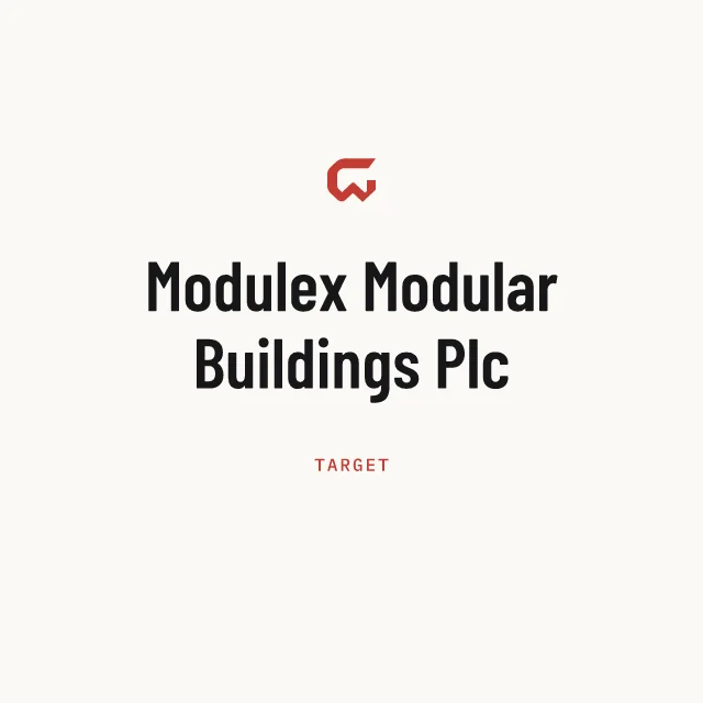 Target: Modulex Modular Buildings Plc