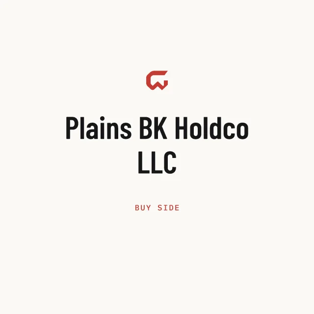 Buy side: Plains BK Holdco LLC