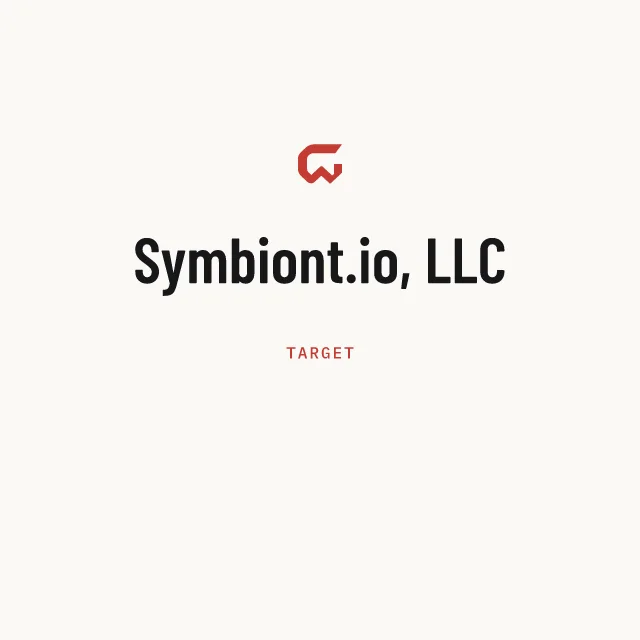 Target: Symbiont.io, LLC