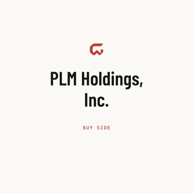 Buy side: PLM Holdings, Inc.