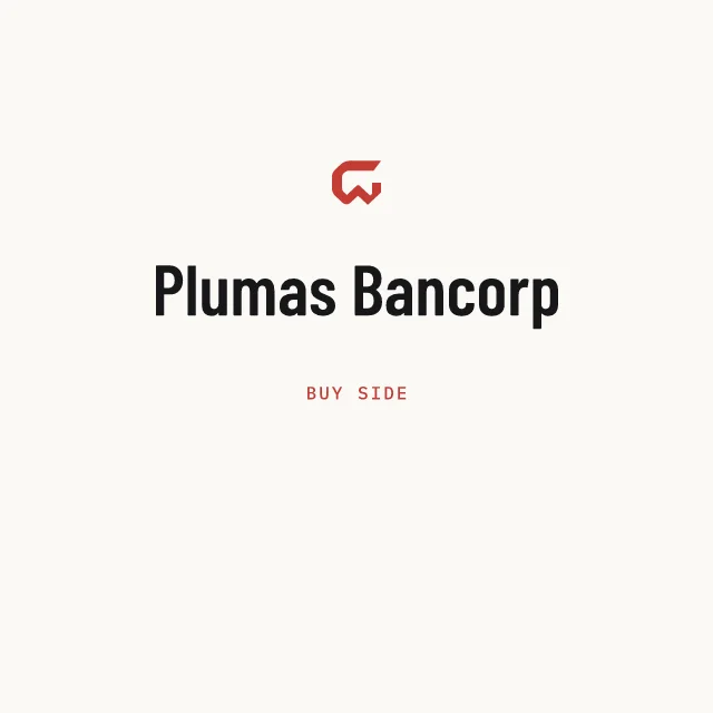 Buy side: Plumas Bancorp