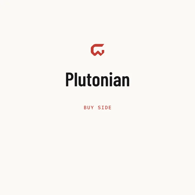 Buy side: Plutonian