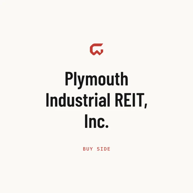 Buy side: Plymouth Industrial REIT, Inc.
