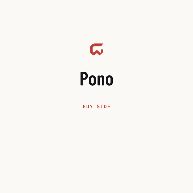 Buy side: Pono